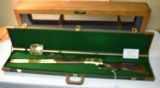 Custom Built Winchester 1886 in 45-70, Rare in Gold Plated Edition