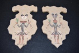 Native American Sand Paintings by Nora Hemis; Night Chant & Day Chant Yei Fire Dancers