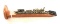 Copper Color Railroad Tie with Train Tracks and coal