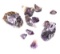 Collection of Amethyst raw Gem specimans 2 lb 2.1 oz total