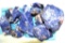 Grouping of Sodalite Chunks dug from Princess Mine, Bancroff, Ontario, 8-23-1967' 4 Lbs 8.2 oz total