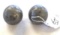 Two Lead Canon Ball Projectiles