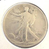 1935 Walking Liberty Half Dollar, worn but readible