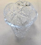 6 inch Cut Crystal Vase