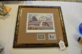 1986 Migratory Waterfowl Print , Leon Parson, Ltd Ed & Custom Framed with Duck Stamp