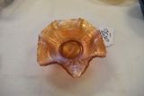 Carnival Glass Bowl with Fluted Edge