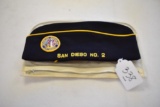 San Diego Disabled Am Vet Felt Cap; Life Member DAV