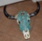Large Steer Skull, Custom Decorated with Stone and Turquoise
