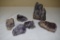 Large Chunks Raw Amethyst in Raw Natural Formation total wt 7 lbs 4 oz, includes largest specian 3lb