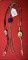 Bolo Ties with arrowhead with turquoise and coral chips; stone and agate