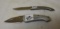 Two Stainless folding knives, as new