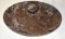 Polished Ammonite Fossil Display Tray, Dresser Tray; 10 in wide