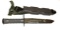 French Bayonet with sawblade and cutter for wire fence