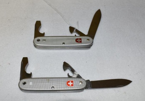 Two Victornox Switzerland Knives, as new Model 83