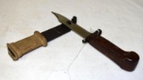 Rare Bayonet for AK 47 with Bakelite Handle and Rubberery Hand Grip attached