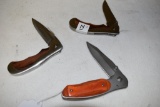Frost Cutlery Folding Knives, one with pocket clip