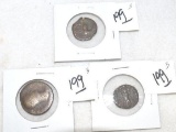 Three Ancient or Shipwreck Coins