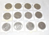 Group of 12 Eisenhauer Dollars Mixed Dates