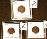 Indian Head Cent Pennies 1888, 1889, and 1906
