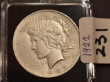 1922 U. S. Silver Peace Dollar