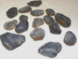 Sliced Agate Giode Slabs and Partial Uncut pieces