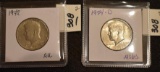 Kennedy Halves 1972 and 1974 D