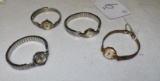 Vintage Ladies Wrist Watches to include: Elgin, Waltham and Bulova