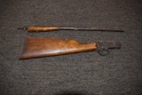 Vintage Boys Rifle, J.Stevens .22 LR, Single Shot AS IS, Walnut stock and forearm, steel butt, AS IS