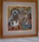 Sand Painting by Silversmith, Signed 16 x 16Framed Eagle Kachina