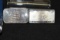 One Ounce Silver Bars: .999 Fine Silver, One with Buffalo and one Old Ironsides