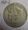 1921-S U S Morgan Silver Dollar, Circ with deep cuts or bag marks on face