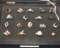 18 Nice costume jewelry rings with multi color stones; nice dealer lot