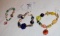 Custom Fancy Bracelets of Millefori and Artglass Beads
