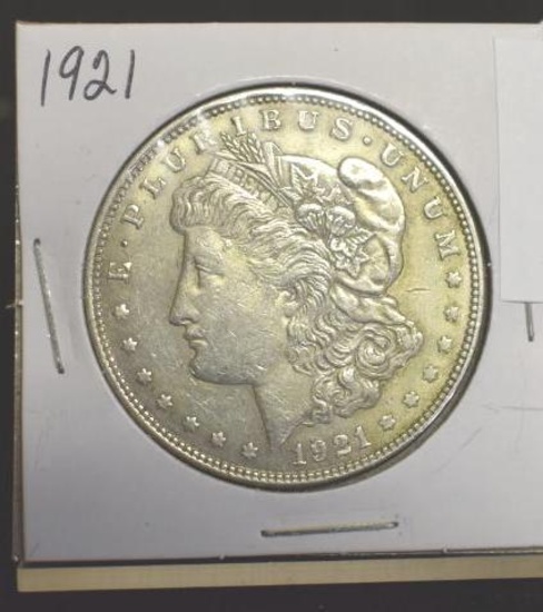 1921 U.S. Morgan Silver Dollar, Lots of Details and Crisp Lettering