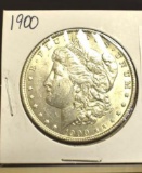 1900 U S Morgan Silver Dollar; Nice Clear Bright Shine, some Toning