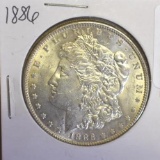 1886 U S Morgan Silver Dollar, Collector Coin, Key Date