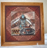 12 x 12 Native American Sand Painting by James Cambridge, Fancy