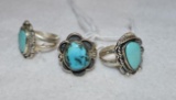 Native American Indian Rings, Navajo All Signed