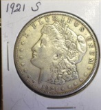 1921-S U S Morgan Silver Dollar