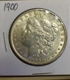 1900 U S Morgan Silver Dollar, Nice clear coin showing good detail