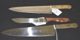 Kitchen Knives Moss Century SIM Co., USA, Old Homestead lifetime cutlery, & Viking 440A Stainless