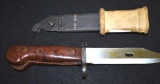 Rare Vintage Bayonet with Bakelite Handle, Metal Sheath with Fence Cutter