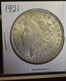 1921 U S Morgan Silver Dollar, Circulated condition