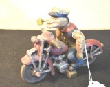 Antique Popeye on Motorcycle Cast Iron toy