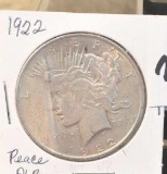1922 U S Peace Silver Dollar