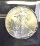1993 Liberty American Eagle, 1 oz Silver , some toning to edges