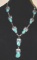 Old Pawn Native American Made Squash Blossom Necklace