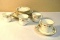 Lunch set Delphine China, England, 2 plates, 4 lunch Plates, 4 cups & saucers