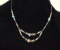 Vintage Native American Old Pawn Necklace w/turquoise and coral