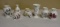 Miniature Fine Porcelain And China Vases: Aynsley, Wedgwood, Hammersley, Port Meirion etc.